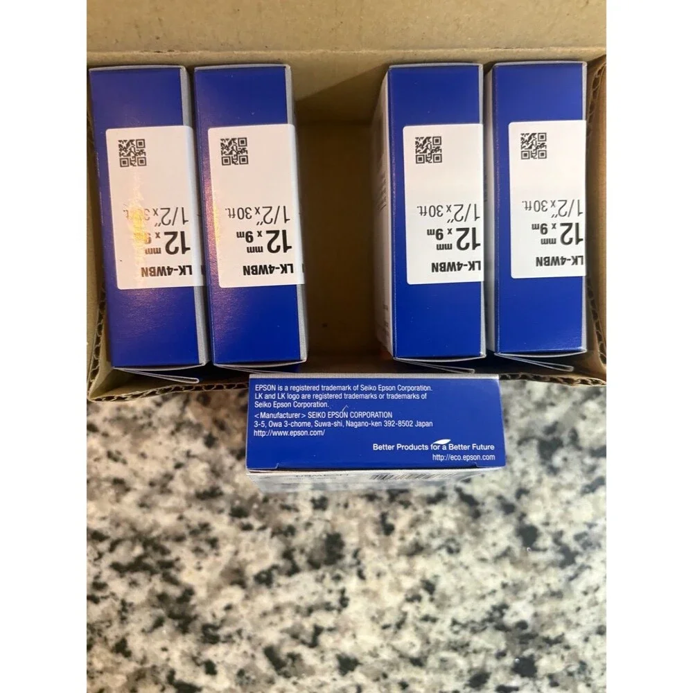 Epson Label Works LK-4WBN 12mm 1/2